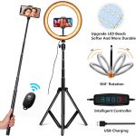 10 Inch Photo Studio Ring Lamp 26cm Selfie Ring Light with Tripod Camera Led Ringlight for Tiktok Youtube Video Live Phone Lamp
