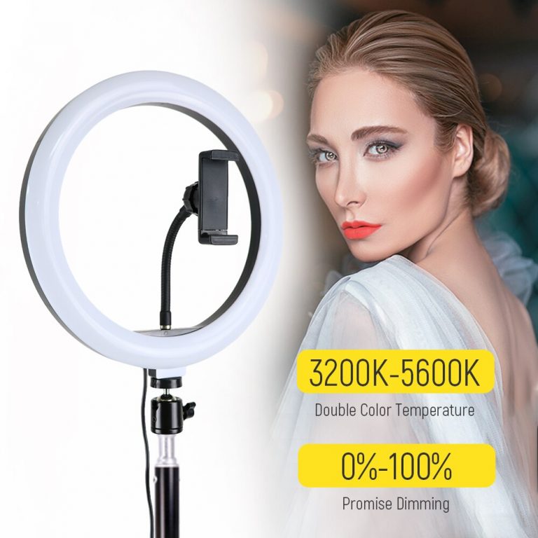 LED Selfie Ring Light with Tripod for Phone Makeup