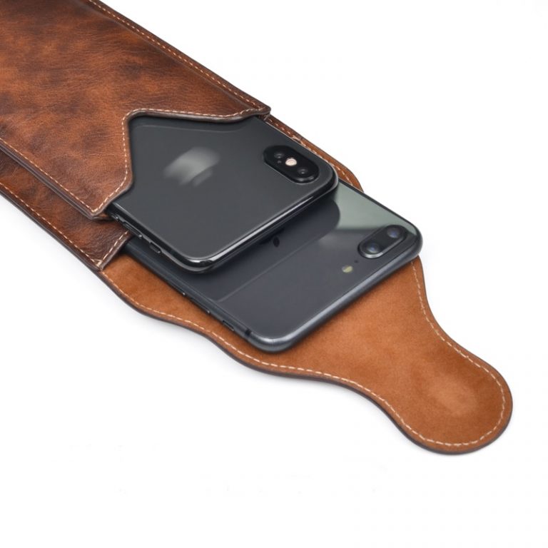Belt Clip Holster Case for Phone Mobile Phone Bag 2 Pouchs for Samsung Note 10Plus 9 8 for iPhone 11 Pro Max XS Max 6 7 8 plus 2 Holster Case for Phone Mobile Phone Bag 2 Pouchs for Samsung Note