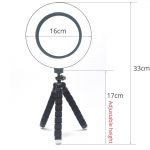 Portable 6.3-inch Ring Lamp with Flexible Octopus Tripod – Perfect for TikTok, YouTube, and More! 📸💡