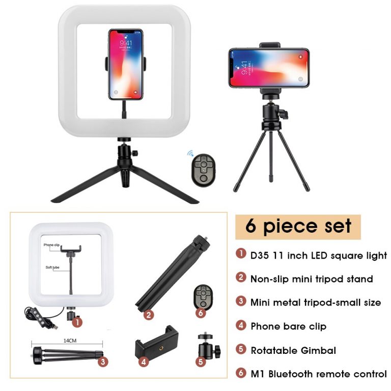 Ringlight Tripod Stand Phone Holder For YouTube Tiktok