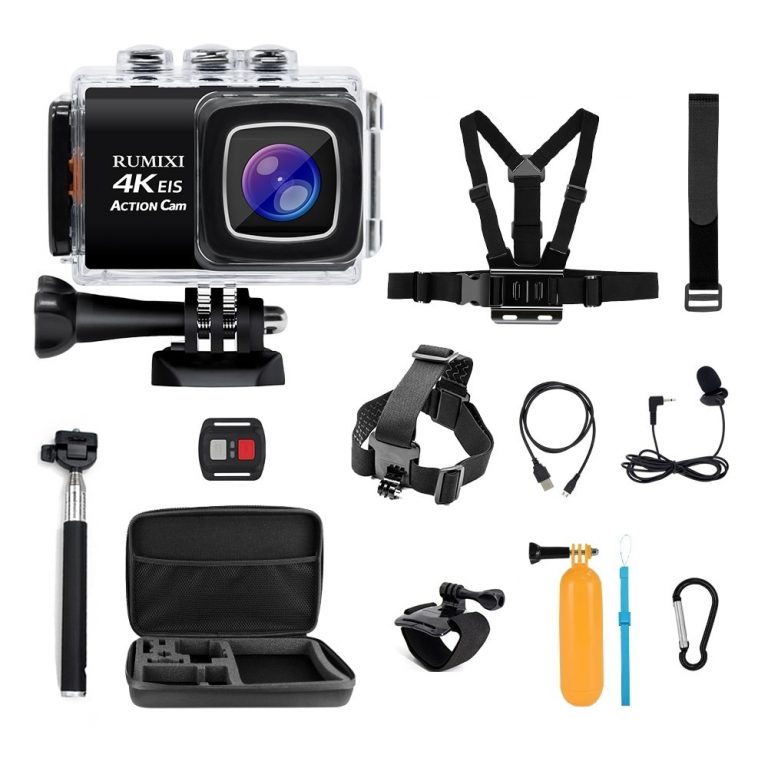 4K Sports Action Camera With EIS Function Remote Controller External Mic