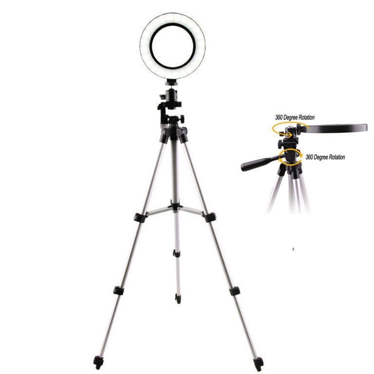 LED Selfie Ring Lamp Adjustable Tripod With 16/20/26CM Ring Light For Makeup Youtube TikTok Photography Camera Photo Stand NE002