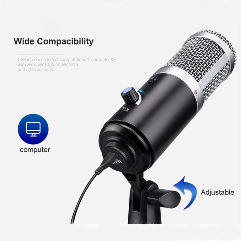 Professional USB Recording Tiktok Condenser Microphone with Tripod for Computer Wire Mic YouTube Skype Studio Live Broadcasting 3 Audio Quality Like Never Before, Anytime and Anywhere π€πΌ