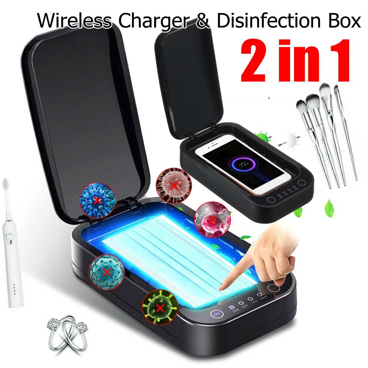 Multifunction UV Sterilizer Disinfection Box Automatic UV Sterilizer for Mask Toothbrush Mobile Phone Beauty Underwear Beauty