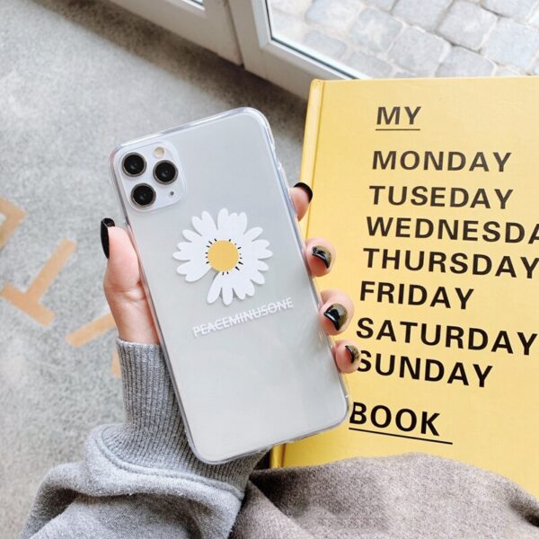 Cute Transparent Daisy Phone Case For Huawei P40 P30 P20 Lite Mate 30 Pro 20 P smart Nova 5t For Honor 10 8X 9X 7A 8a Soft Cover 3 Daisy Delight: Transparent Phone Case for Huawei ?