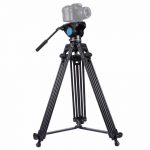 Pro-Grade Aluminum Alloy Tripod with Fluid Head - Capture the Perfect Shot