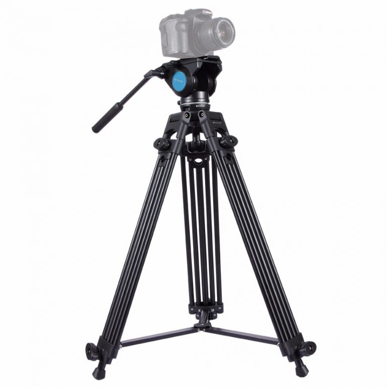 Pro-Grade Aluminum Alloy Tripod with Fluid Head - Capture the Perfect Shot