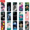 For Huawei P40 Lite Case Soft Transparent TPU Silicon Phone Cover For Huawei P40 Lite E P40Lite Bumper Coque Cat Tiger Fower