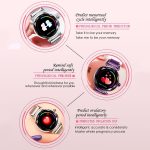 Luxury Women Smart Watch - Diamond Glass Fitness Tracker, Heart Rate & Blood Pressure Monitor for iOS & Android