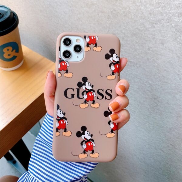 luxury brand Cartoon Funny Mouse Phone Case for iPhone 11 Pro X XS Max XR 7 8 6 Plus SE 2020 Cute Silicon Soft Cover Coque 3 Cartoon Funny Mouse Phone Case for iPhone 11
