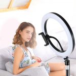Professional 10 Inch Ringlight LED Selfie Ring Light with Tripod for Phone Makeup Ringlight for Tiktok Youtube Video Live Lights