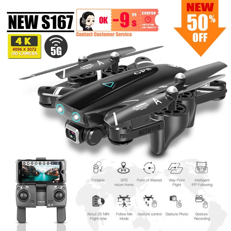 S167 dron 4k GPS quadcopter drone with camera toys rc helicopter profissional quadrocopter FPV toy racing VS S20 SG907 X8 ex4