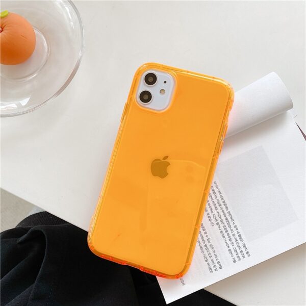 Neon Fluorescent Color Phone Case For iPhone 11 Pro Max