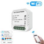 2 Gang WiFi Smart Dimmer Switch Module – Control Your Lights Remotely with Alexa & Google Home