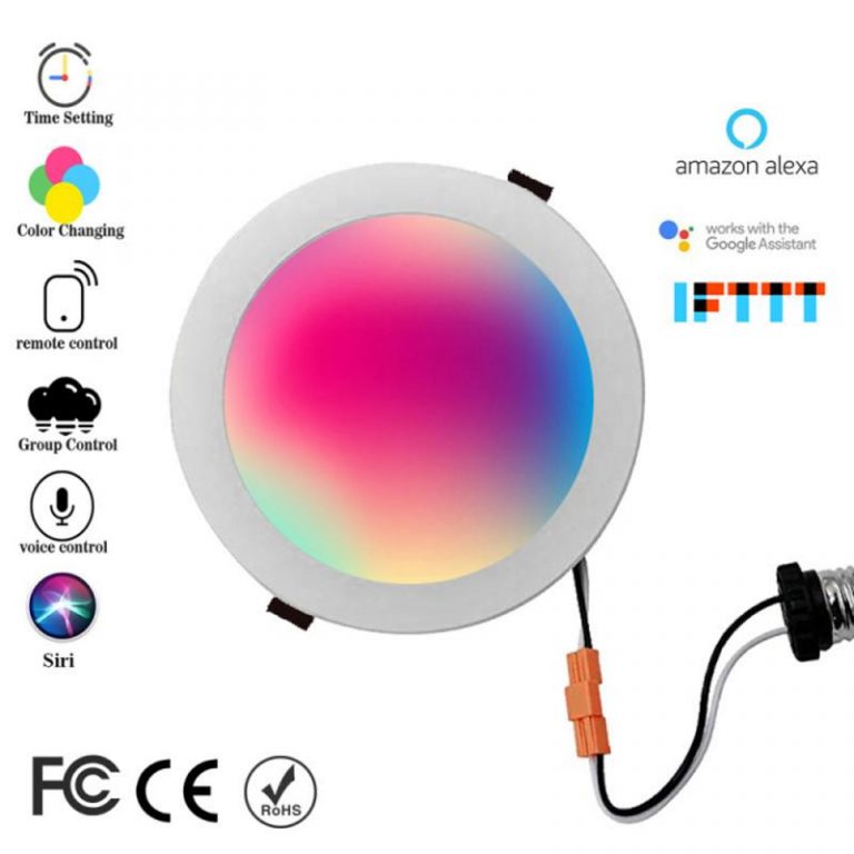 New Smart Home LED Downlight Automation WIFI Switch Light bulb Compatible with Alexa Google Home Assistant Smart life Tuya APP