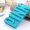 3D P Letter Soft Silicone Case for iPhone 5 5s SE