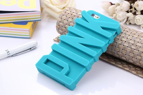 3D P Letter Soft Silicone Case for iPhone 5 5s SE
