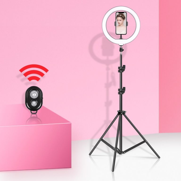 10inch/26cm Video Light Dimmable LED Selfie Ring Light Photography Ring lamp with Tripod Stand For Youtube Tiktok Makeup Video