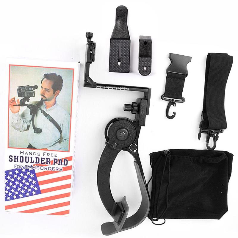 Camera shoulder support pad for DSLR and DV cameras with 8kg load capacity and ergonomic design