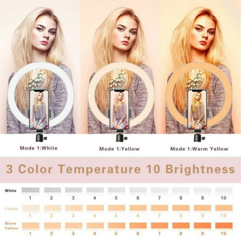 10" Phone Selfie light Tripod 26CM Selfie LED Ring Light with Stand For Youtube Tiktok Makeup Video Live photography lighting 2 10" Phone Selfie Light Tripod ??