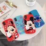 3D Cartoon Soft Silicone iPhone Case - Unicorn, Minnie Cat, Sulley, and Stitch Designs for All iPhone Models