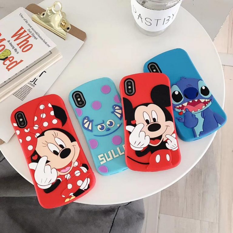 3D Cartoon Minnie Cat Sulley Stitch Unicorn Soft Silicone Cover For iPhone 3D Cartoon Soft Silicone iPhone Case - Unicorn, Minnie Cat, Sulley, and Stitch Designs for All iPhone Models