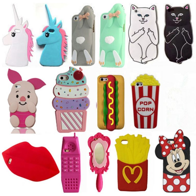3D Cartoon Minnie Cat Sulley Stitch Unicorn Soft Silicone Cover For iPhone 3D Cartoon Soft Silicone iPhone Case - Unicorn, Minnie Cat, Sulley, and Stitch Designs for All iPhone Models