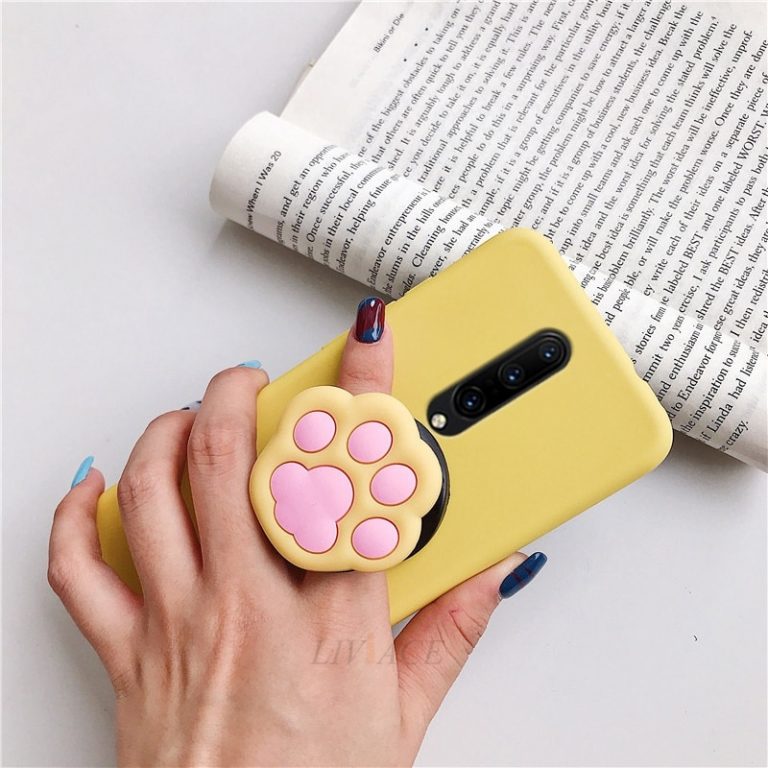 3D silicone cartoon phone holder case for one plus