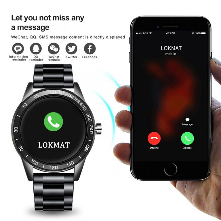 Smart watch sport For iPhone Heart rate blood pressure