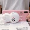 Cute Cartoon 3D Silicone Storage bag Phone Case For iPhone