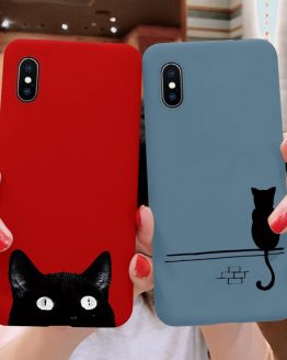 Cartoon Cat Soft TPU Case For iPhone XR 6S 8 7 6 S Plus Back Coque For iPhone X For iPhone 11 Pro XS Max Phone Case Capa Silicon