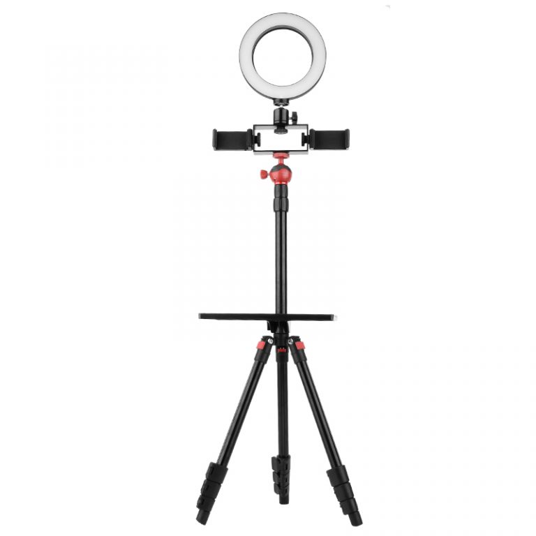 Tiktok Q3 Photo Studio with Aluminum Light Stand & ring light
