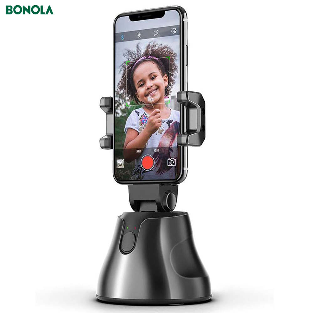 Bonola Auto Smart Shooting Selfie Stick Intelligent Gimbal AI-Composition Object Tracking Face Tracking Camera Phone Holder