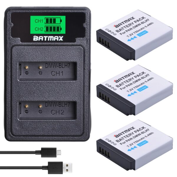 DMW-BLH7 BLH7E DMW-BLH7PP Battery+LCD USB Dual Charger for Panasonic Lumix DMC-GM5,DMC-GF7,DMC-GF8, GF9, LX10, LX15 DMW-BLH7 BLH7E DMW-BLH7PP Battery+LCD USB Dual Charger for Panasonic Lumix DMC-GM5,DMC-GF7,DMC-GF8, GF9, LX10, LX15