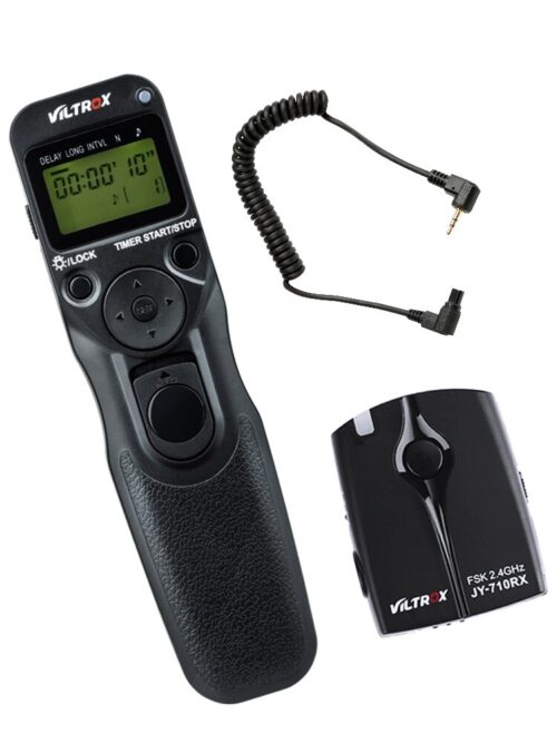 Viltrox JY-710-C3 Wireless Camera LCD Timer Remote Control Shutter Release for Canon 30D 40D 50D 7D 7DII 6DII 5D Mark IV 5DIII