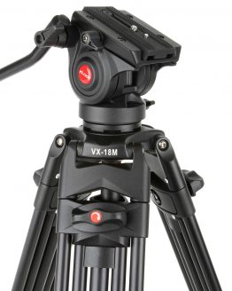 1.8M Viltrox VX-18M Pro Heay Duty Aluminum Video Tripod + Fluid Pan Head + Carry Bag for Camera DV DSLR Very Stable