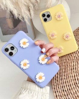 Korea ins Cute 3D Daisy Soft Phone Case For Redmi Note 3 4 5 6 7 8 9 4X 5Pro 5A Prime 6Pro 7Pro 7S 8Pro 8T 9Pro 9S Pro Max +