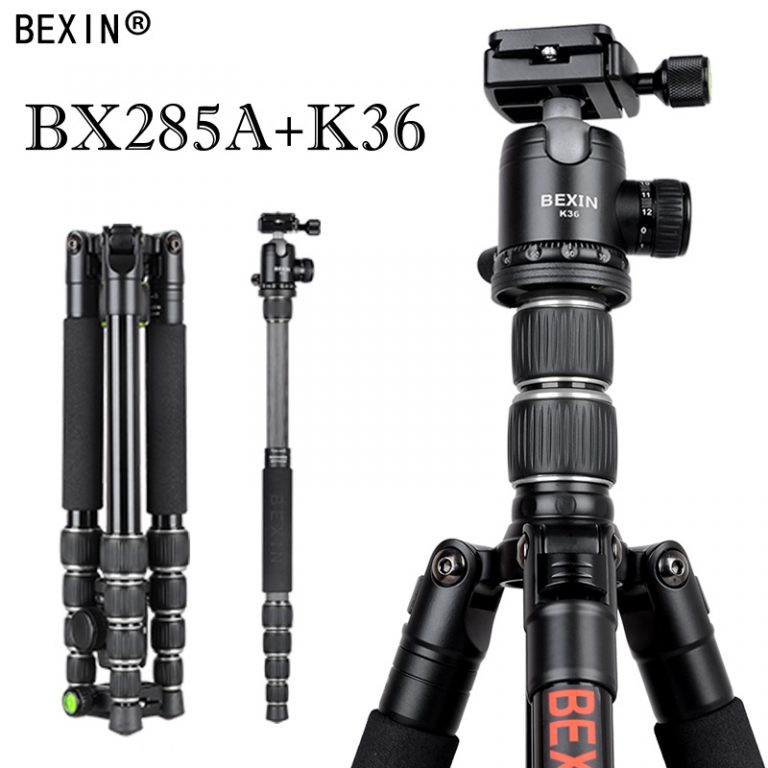 Portable Travel Tripod with Monopod Feature Smooth Ball Head for DSLR Cameras