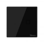 Luxury Glass Panel Touch LED Light Wall Timer Switch Black