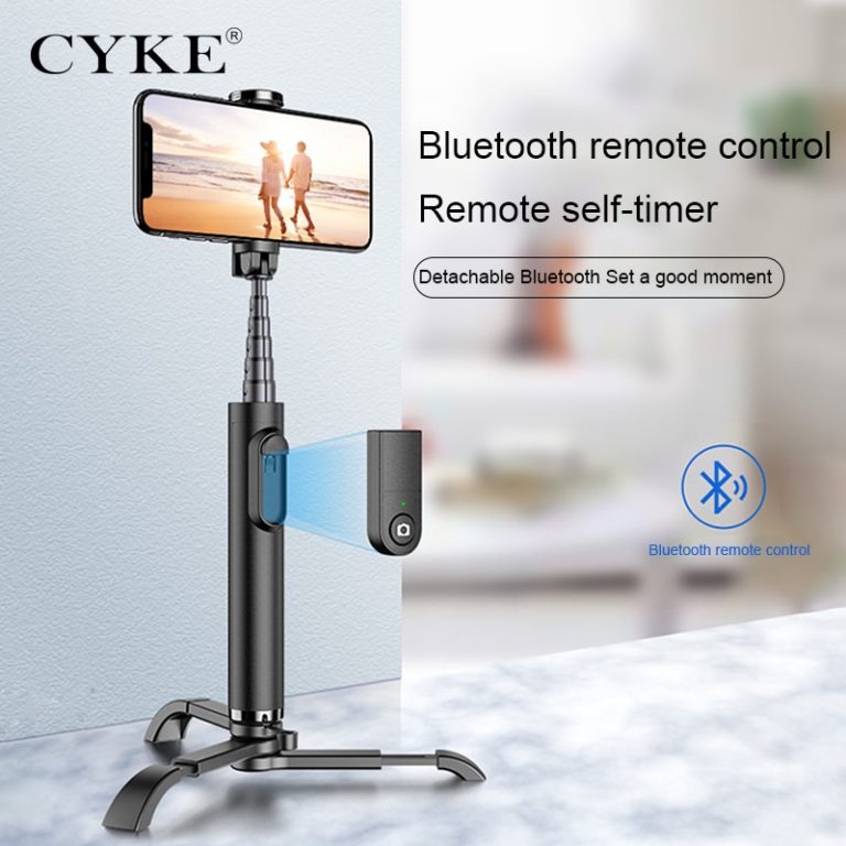 CYKE MINI Selfie-Stick with Tripod Alloy selfie stand Live support Phone Smartphone Selfie Stick 3 Capture the Moment Anywhere with CYKE's MINI Selfie-Stick and Tripod Combo – Perfect for Adventures and Online Content Creation! ??