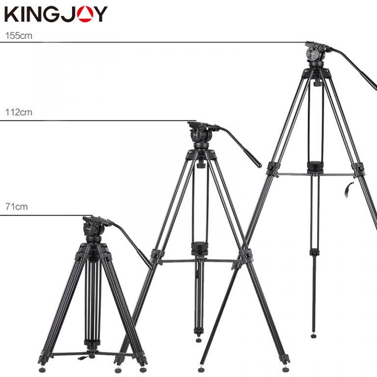 Kingjoy VT-2500 Professional Light Weight Aluminum Camera Tripod Stand Holder Stable Fluid Damping Tripod Kit For All Models 3 VT-2500 Professional Video Tripod: Unleash Your Filmmaking Creativity with Stability and Ease