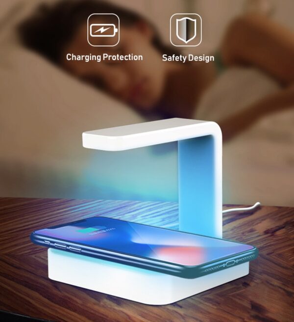 5W 10W 2 In 1 Portable Mobile Phone Wireless Charger UV