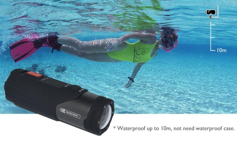 Capture Every Adventure in Full HD Brilliance with the Waterproof WiFi Action Cam - Your Ideal Companion for Outdoor Sports and Biking