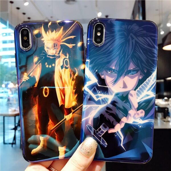 Naruto Kurama Sasuke Case for iphone 11 pro 6 6s 7 8 plus X XR XS Max phone cases Newest Anime Manga TPU back cover Coque Funda 1 Naruto Kurama Sasuke Case for iphone 11 pro