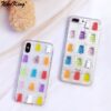 Niceking Phone Case For iPhone 11 Pro Max X XS Max XR X 6 6S 7 8 Plus Case Cute 3D Candy Color Bear Epoxy Glitter Soft TPU Cover