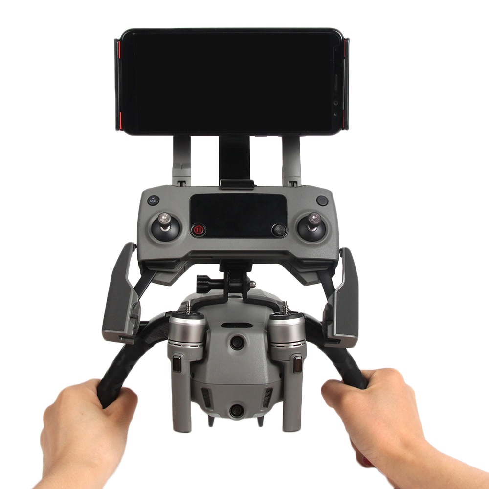 SUNNYLIFE Double Handheld Gimbal Camera Stabilizer Bracket Stand for DJI Mavic 2 Pro Zoom Drone 115-186mm Phone Tablet Accessory