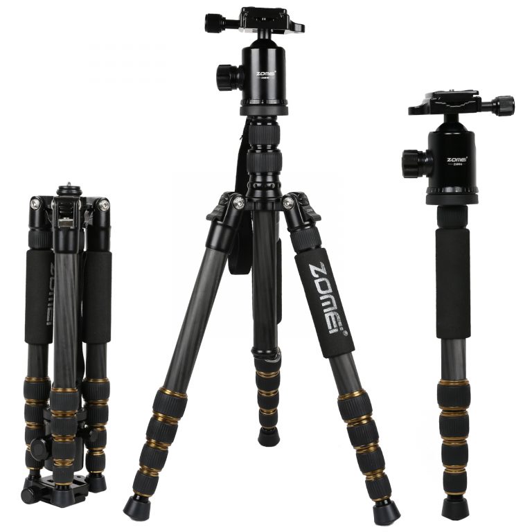 ZOMEI Z699C Professional Portable Travel Carbon fiber camera Tripod Monopod+Ball head for Digital SLR DSLR Camera 2 ProCapture Carbon Fiber Camera Tripod