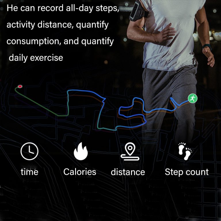 Smart Watch Men Waterproof Sport Heart Rate Blood Pressure