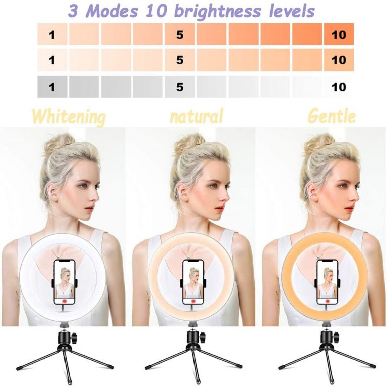 Dimmable Selfie Bluetooth remote lamp with tripod